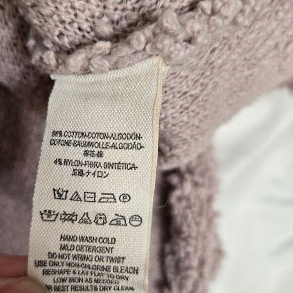 FREE PEOPLE popcorn pullover v-neck boxy cropped oversized‎ sweater M - Picture 6 of 10